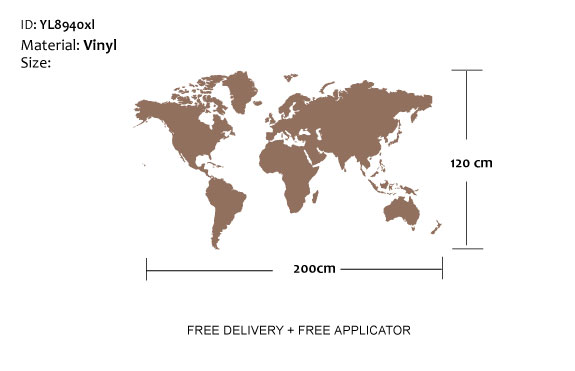 World Map Big Size. EXTRA LARGE SIZE